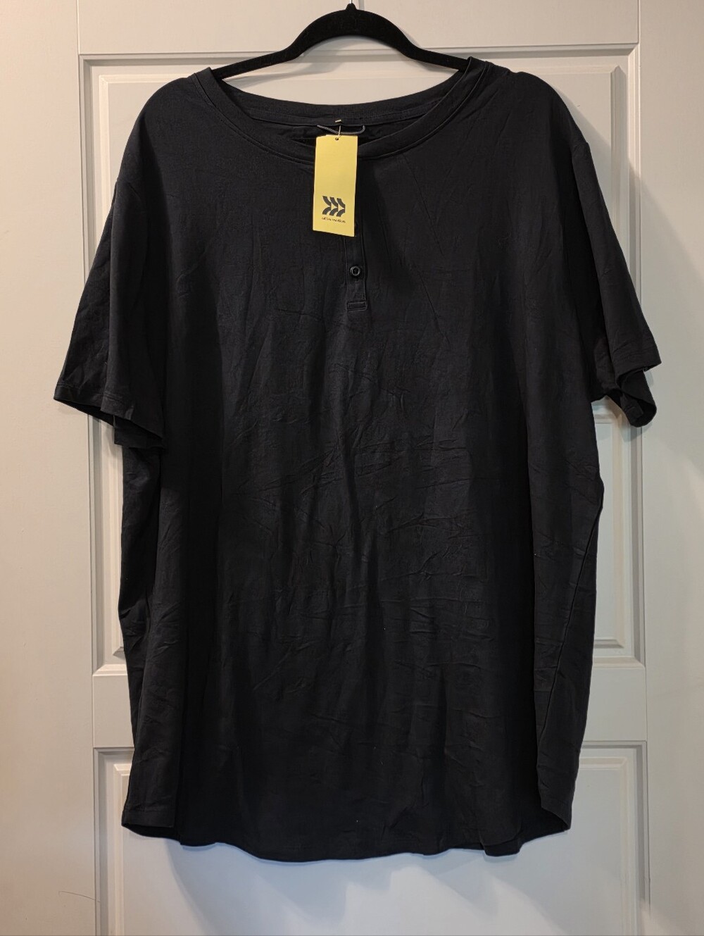 2X All In Motion Henley Short Sleeve Tee Supima Cotton